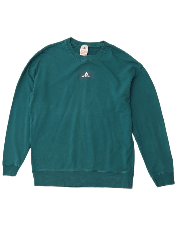 ADIDAS Sweat-shirt pour homme en coton vert petit