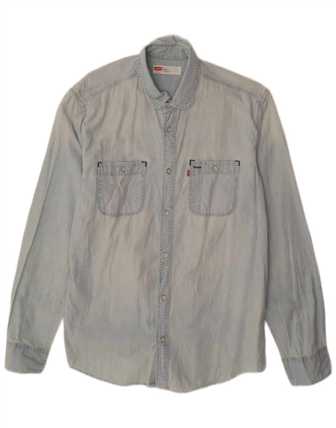 Levi's Chemise en Jean Coupe Standard Homme Bleu Large Coton