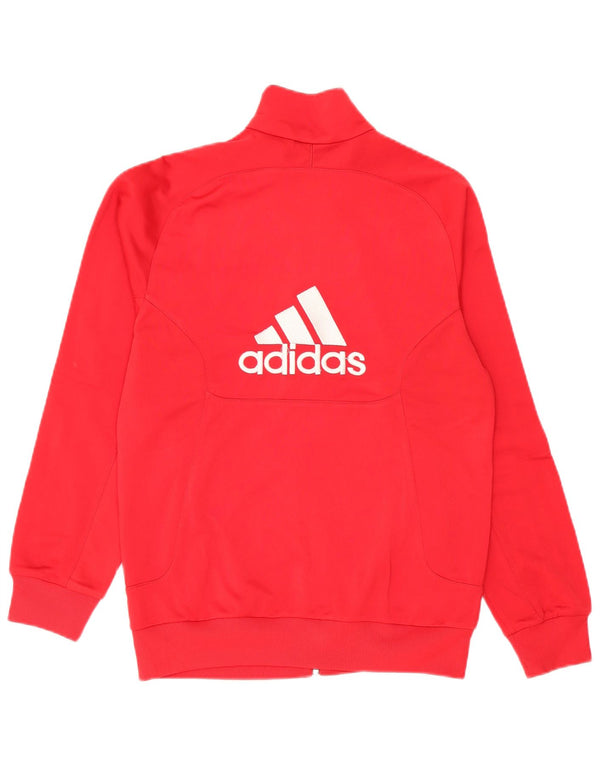 Adidas Veste de survêtement graphique pour homme UK 34/36 Petit colorblock rouge