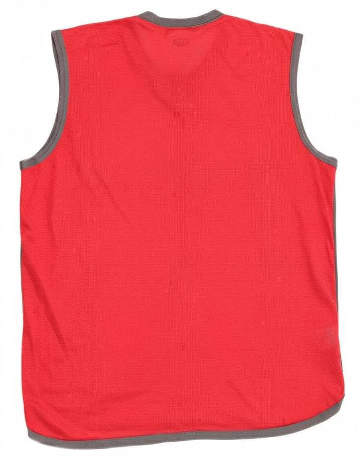 Adidas Mens Graphic Débardeur Grand Rouge Polyester