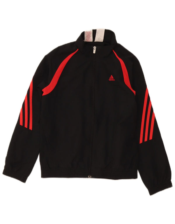 Adidas Veste de Survêtement Graphique Garçon 9-10 Ans Noir Colorblock