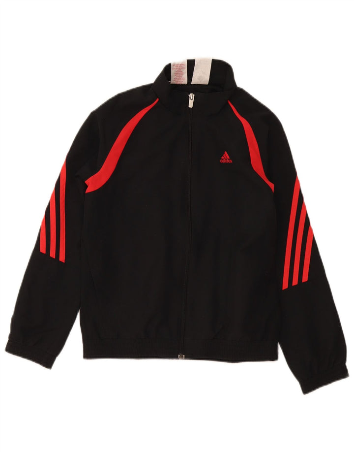 Adidas Veste de Survêtement Graphique Garçon 9-10 Ans Noir Colorblock