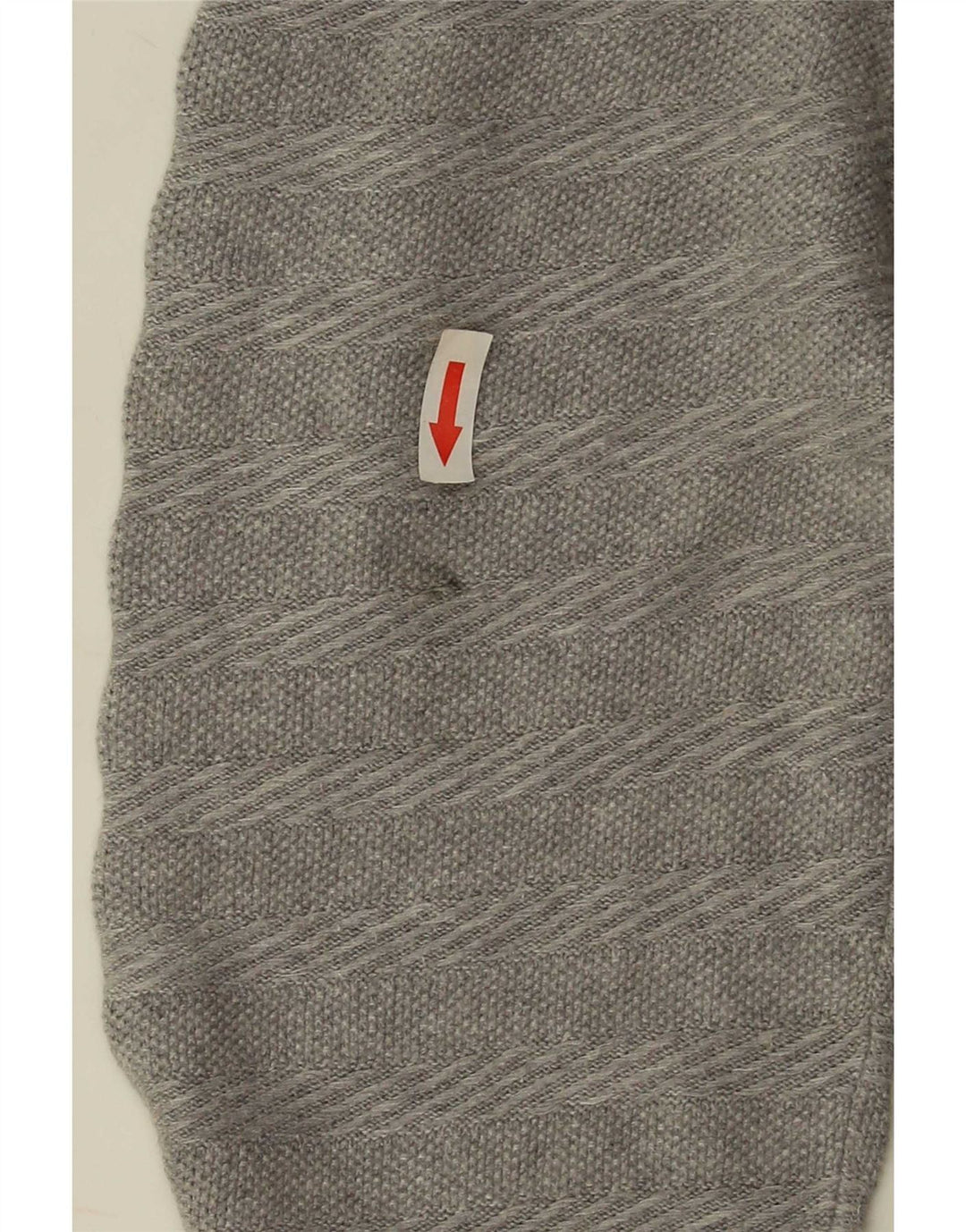 Massimo Dutti Pull col boutonné pour homme XL en coton rayé gris