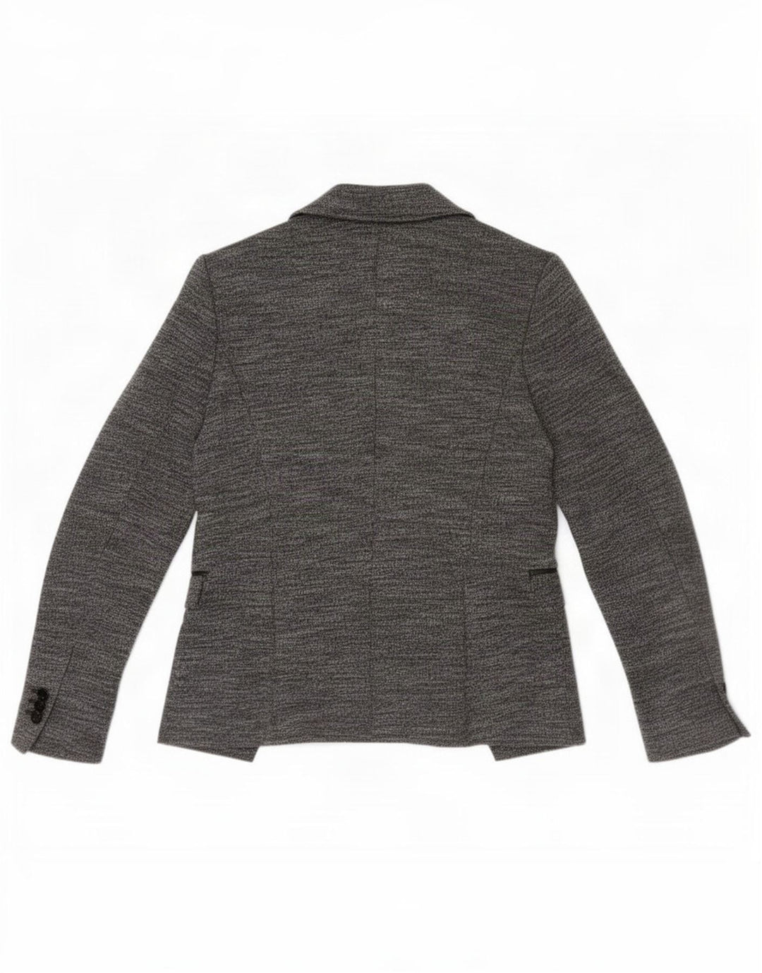 Zara Veste Blazer Ouverte Femme UK 12 Gris Moyen Moucheté