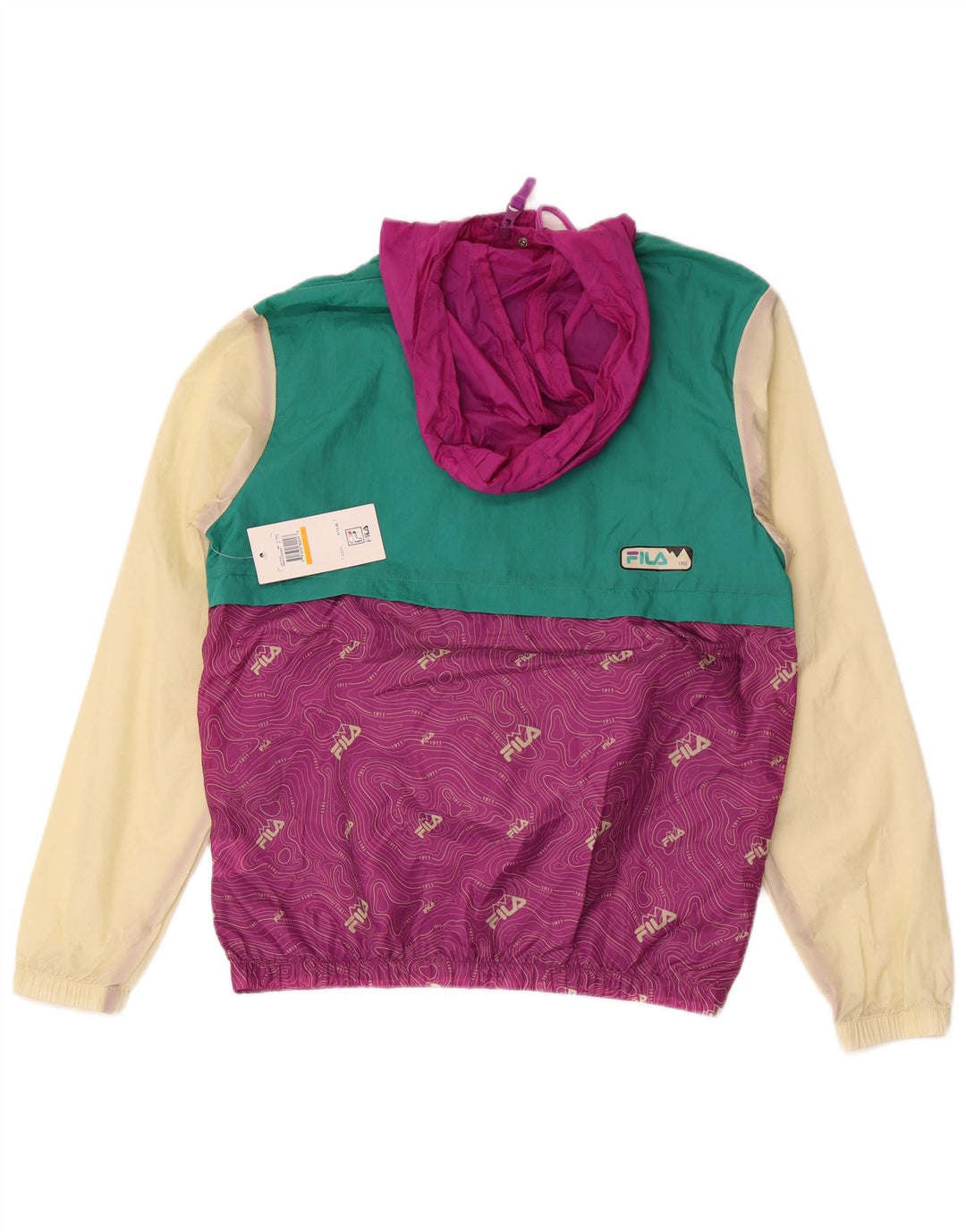 Fila Veste de survêtement graphique pour hommes, petit, violet, colour block