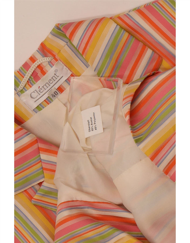 Clement Veste Blazer 2 Boutons Femme EU 40 Medium Multicolore Rayé
