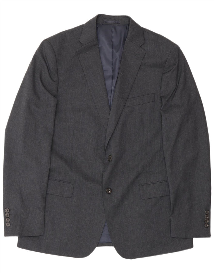 John Lewis Veste blazer à 2 boutons pour homme UK 44 2XL Gris Polyester