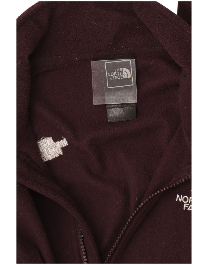 THE NORTH FACE Veste polaire doublure pour femme UK 10 petit polyester bordeaux