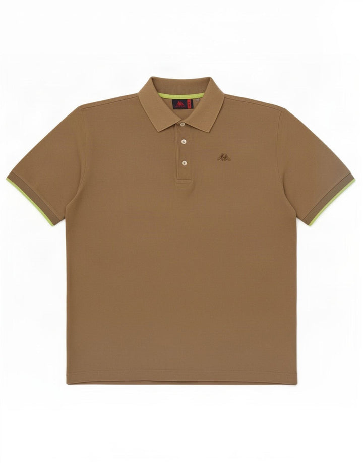 Kappa Polo Homme Large Kaki Coton