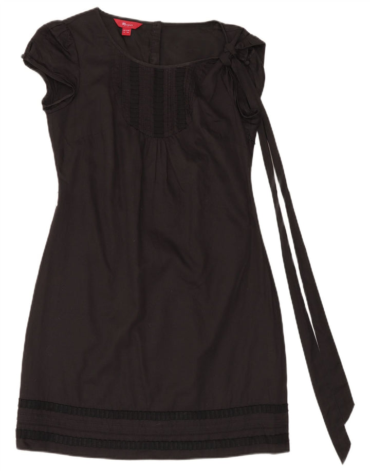 Monsoon Robe fourreau pour femme UK 42 en coton noir moyen