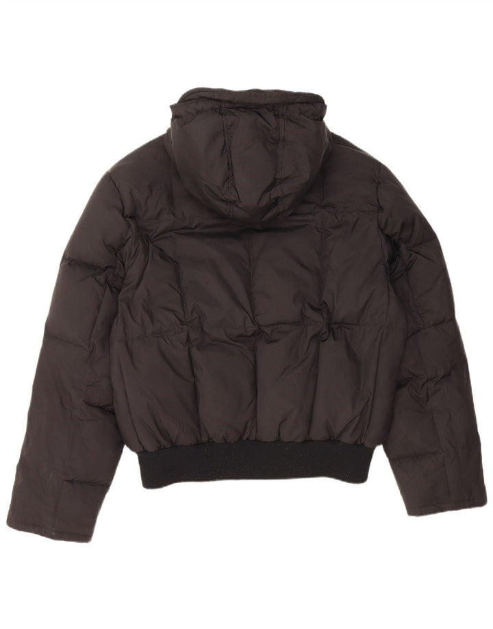 Iceport Veste matelassée à capuche pour femme UK 40 Large Noir Polyamide