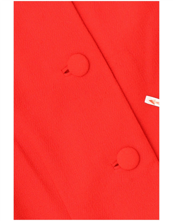 Uta Raasch Manteau Femme UK 12 Laine Rouge Moyen