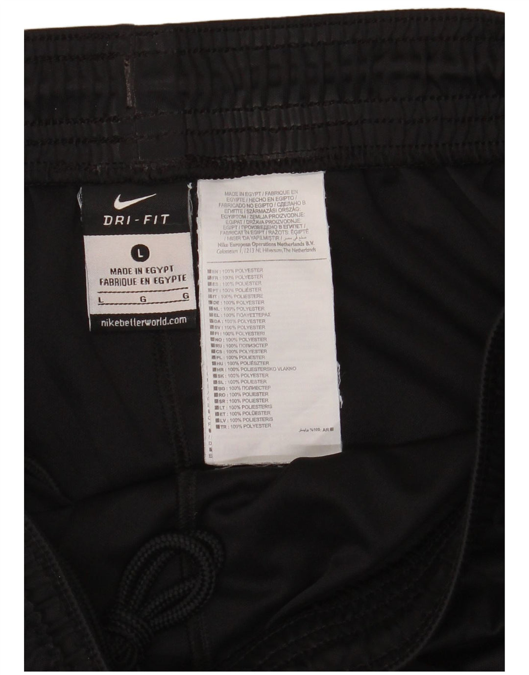 Short de sport Nike Dri Fit pour hommes, grand, noir, polyester