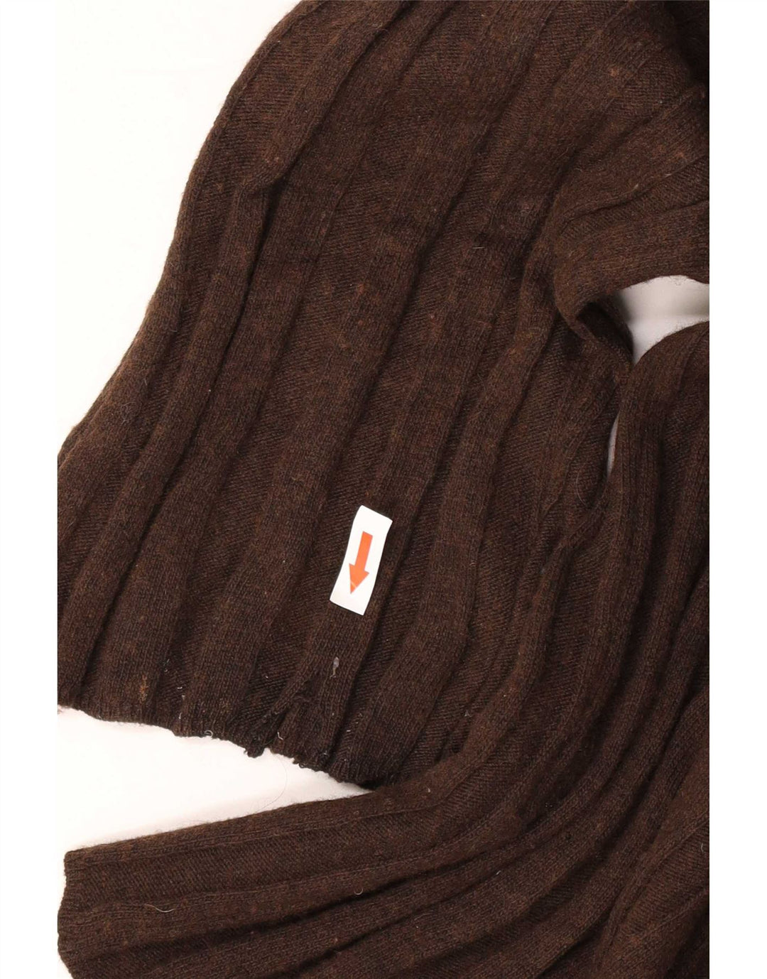 Zara Pull surdimensionné à col rond pour femme UK 14 Marron moyen Polyamide