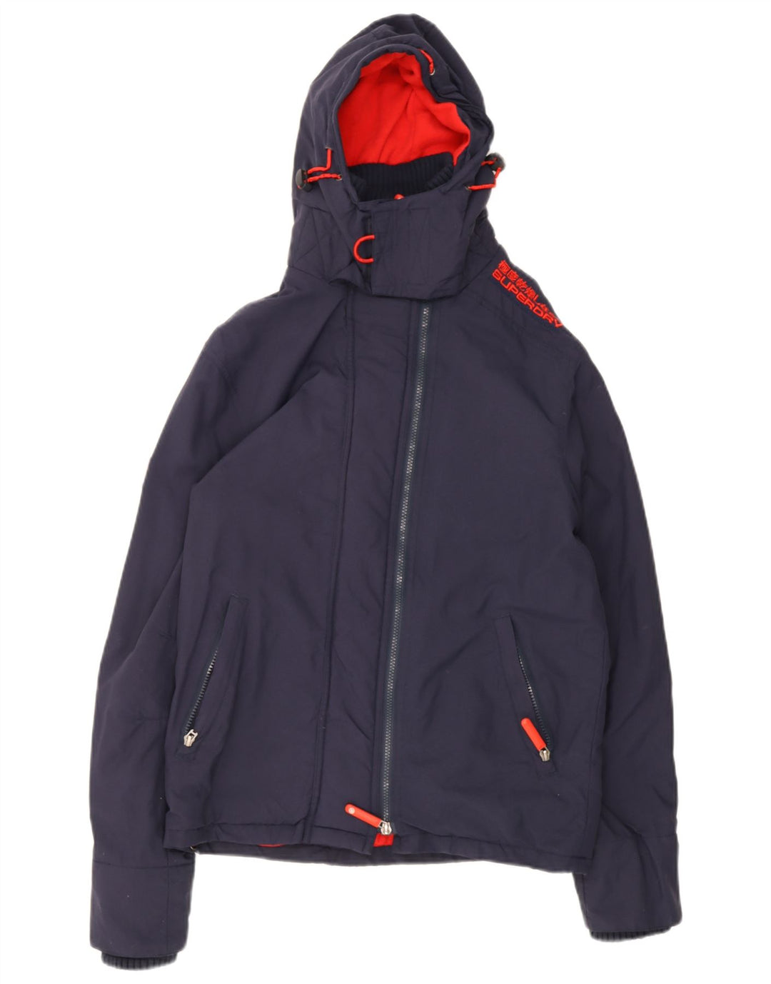 Superdry Veste coupe-vent graphique pour homme UK 36 Small Bleu marine