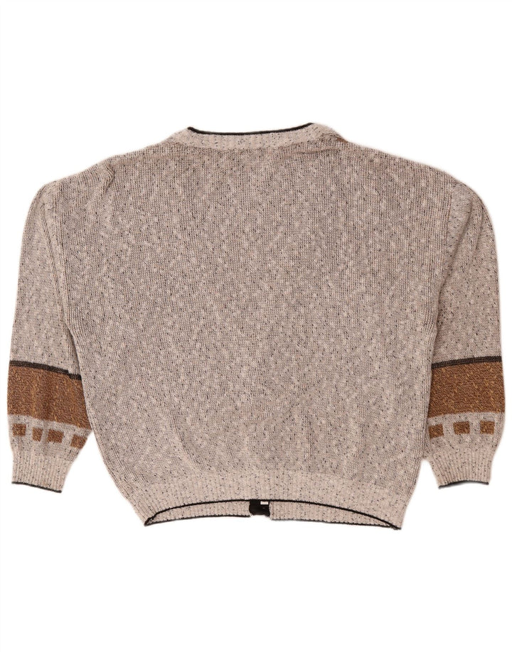 Maria Jose Pull Cardigan Homme XL Gris Colorblock