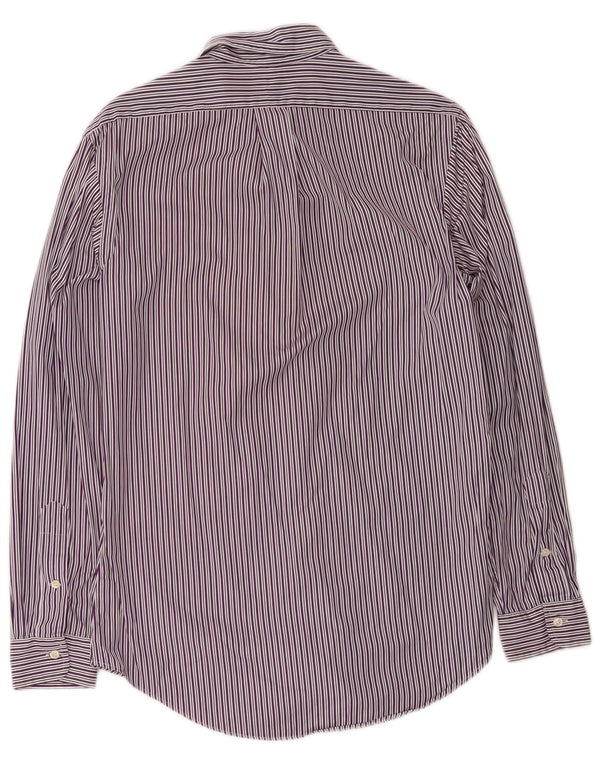 Ralph Lauren Chemise sur mesure pour homme Petit coton rayé violet
