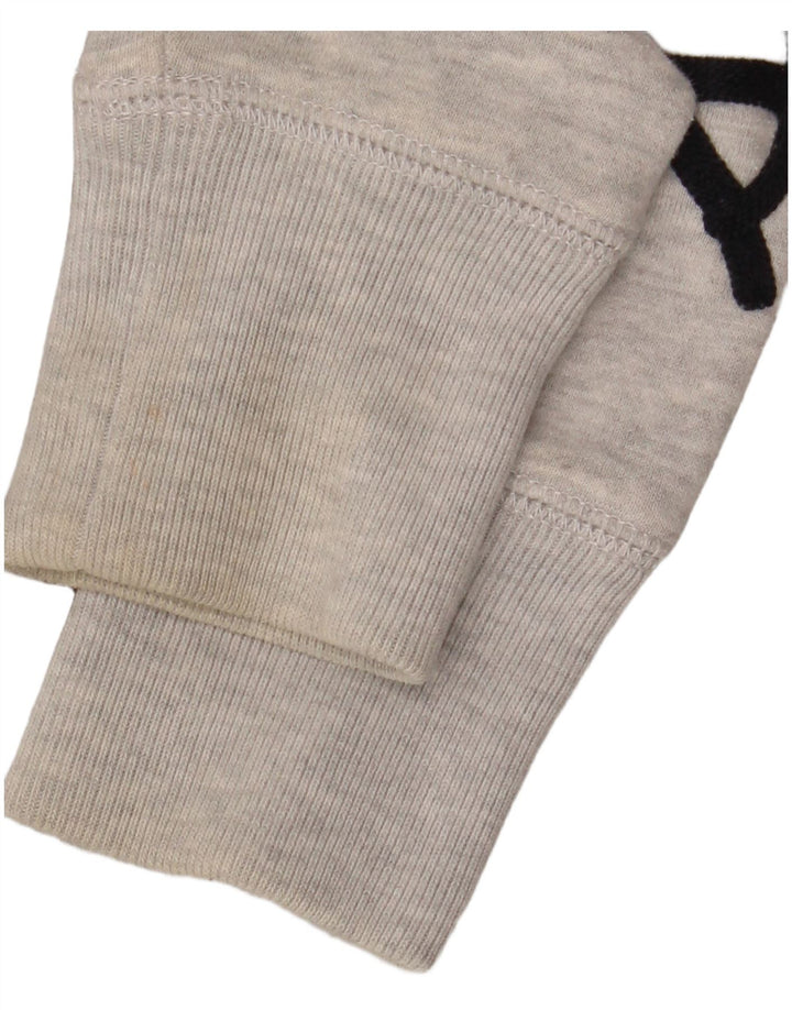 SUPERDRY Pull à capuche zippé graphique pour homme en coton moucheté petit gris