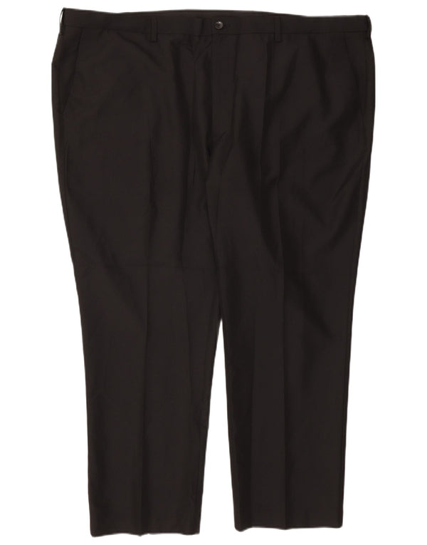 Marks & Spencer Pantalon Chino Coupe Regular Homme W50 L29 Noir Polyester