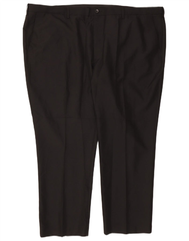 Marks & Spencer Pantalon Chino Coupe Regular Homme W50 L29 Noir Polyester