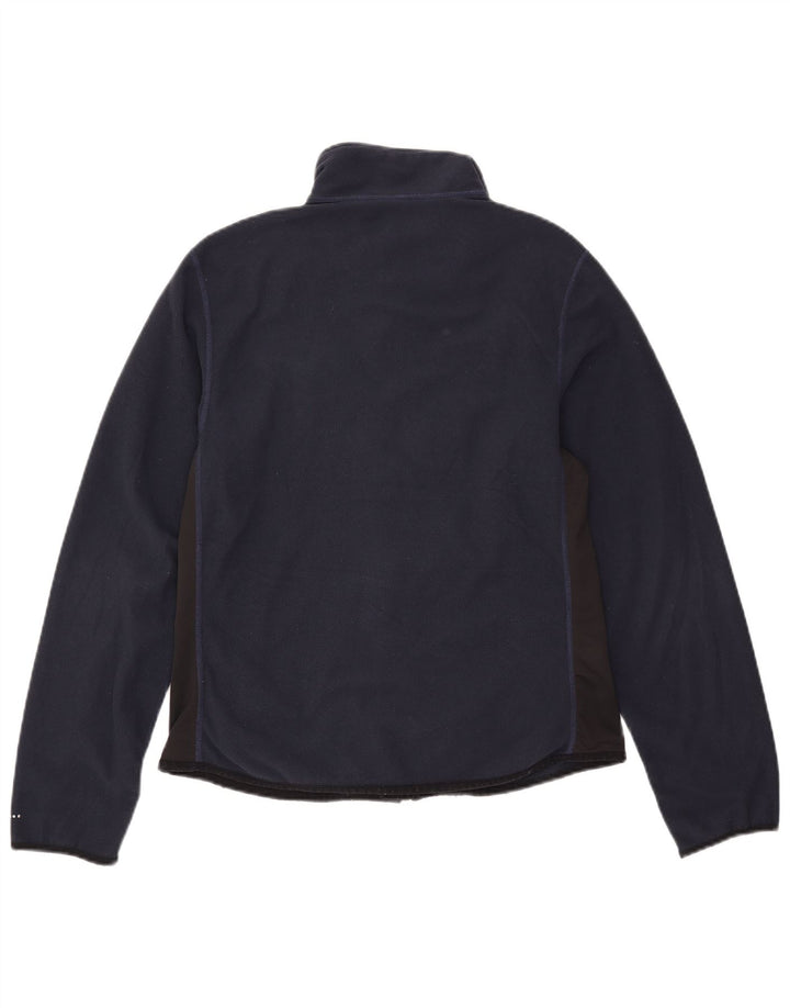 Nike Veste polaire pour femme US 12/14 Large Bleu marine Colorblock Polyester