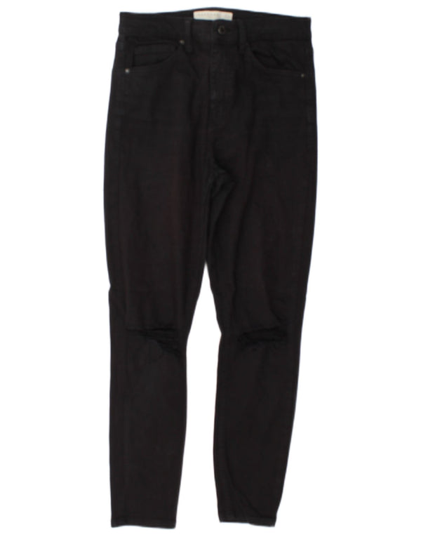 Topshop Femme Jamie Jean skinny effet vieilli W28 L26 Noir Polyester