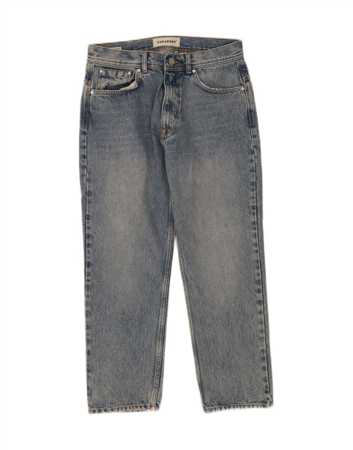 SUPERDRY Womens Cropped Jeans W28 L25 Blue Cotton Vintage Superdry and Second-Hand Superdry from Messina Hembry 