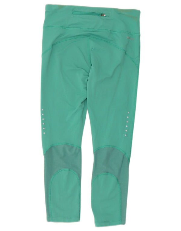 Nike Legging Capri Dri Fit pour femme UK 8 Small Vert Nylon