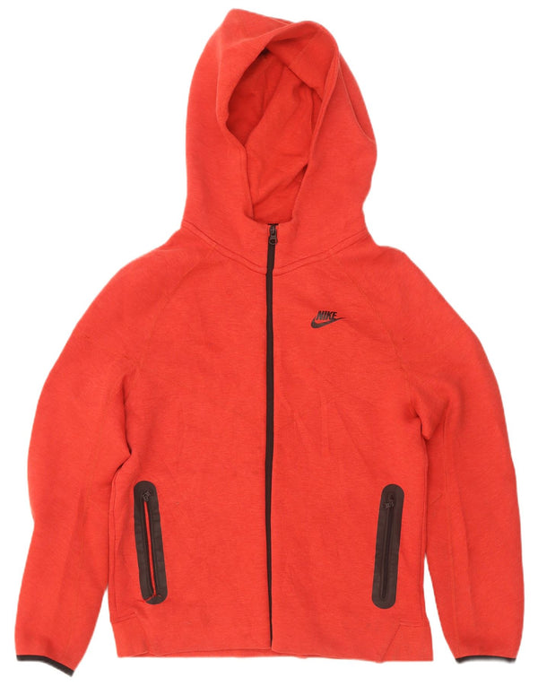 Nike Pull à capuche zippé pour femme UK 18 XL Rouge Coton