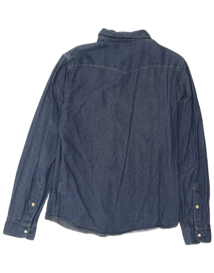 Lee Chemise en Jean Small Bleu Coton Homme