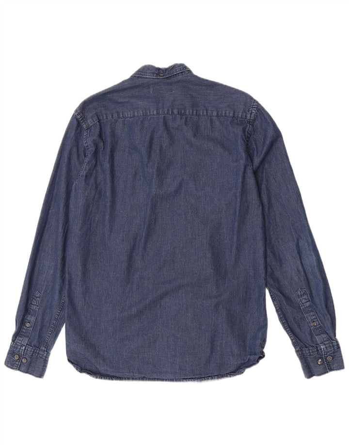 French Connection Chemise en Jean Homme Bleu Moyen Coton