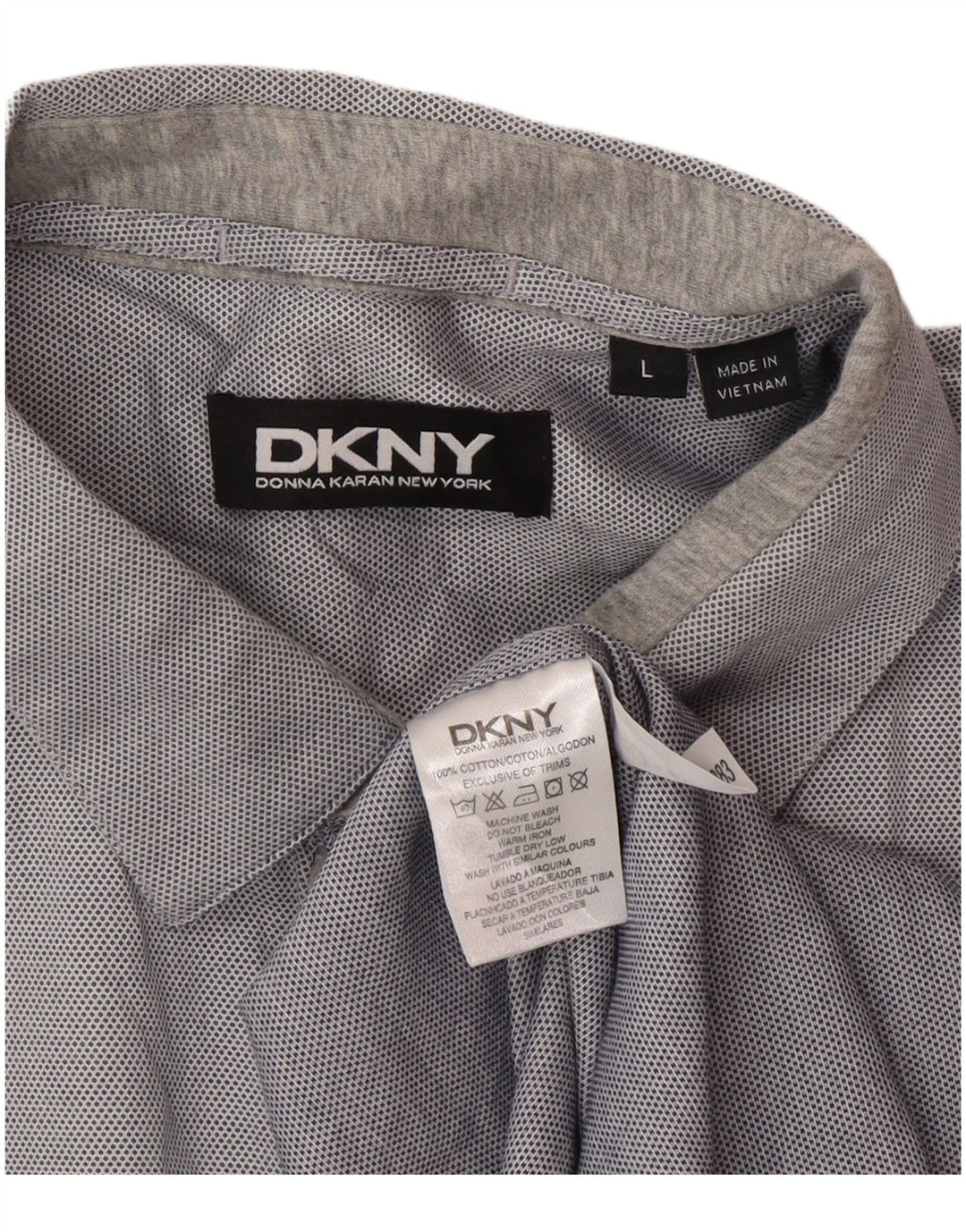 Dkny Chemise Homme Large Gris Coton