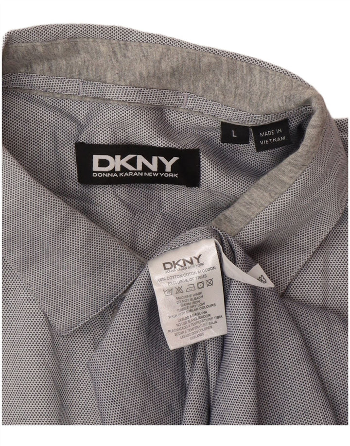 Dkny Chemise Homme Large Gris Coton
