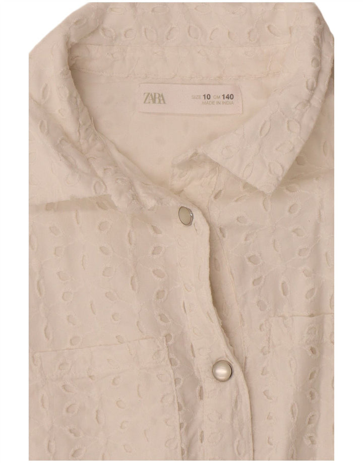 Combishort Fille Zara 9-10 Ans Blanc
