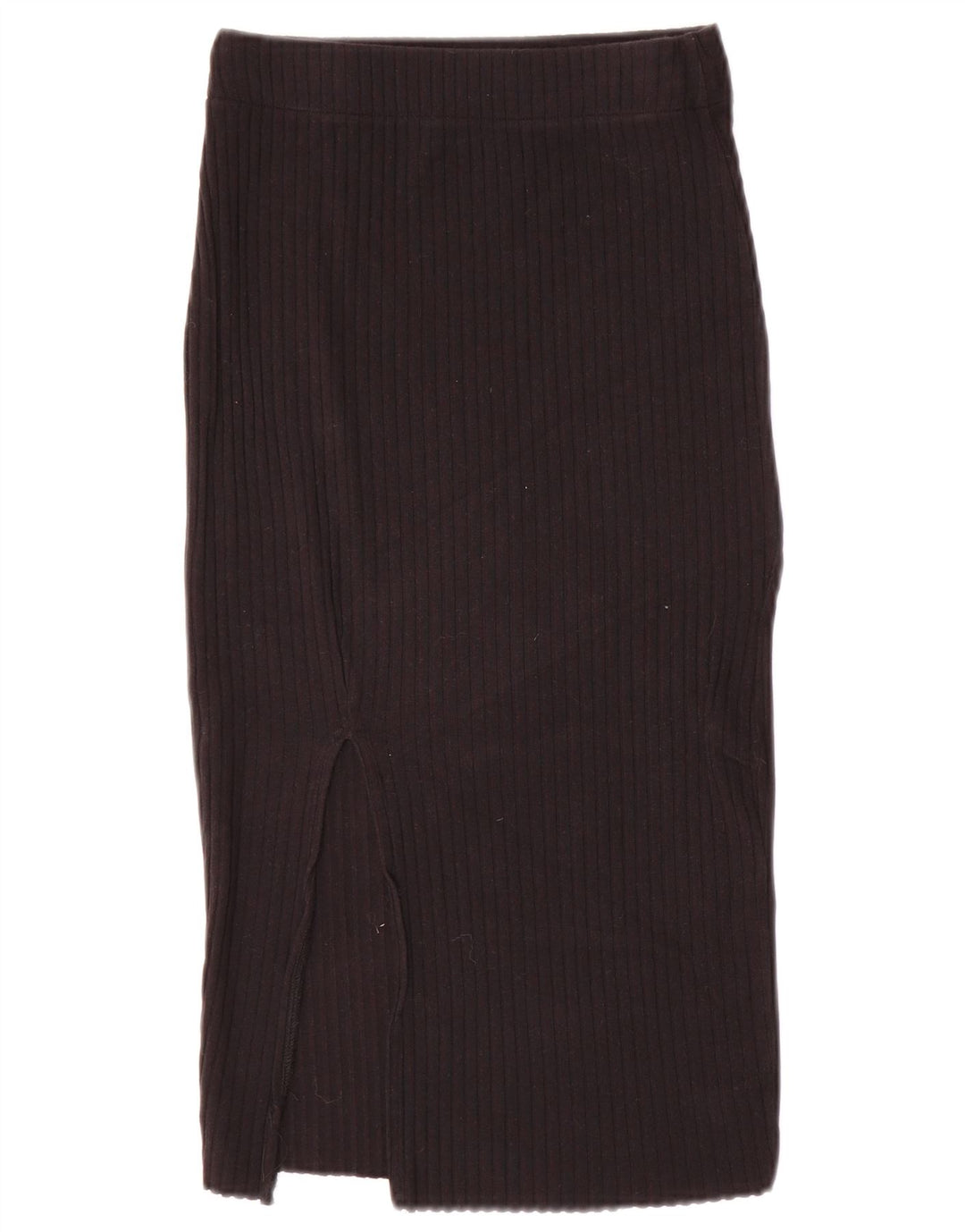 Zara Femme Jupe Midi En Tricot Petit W26 Noir