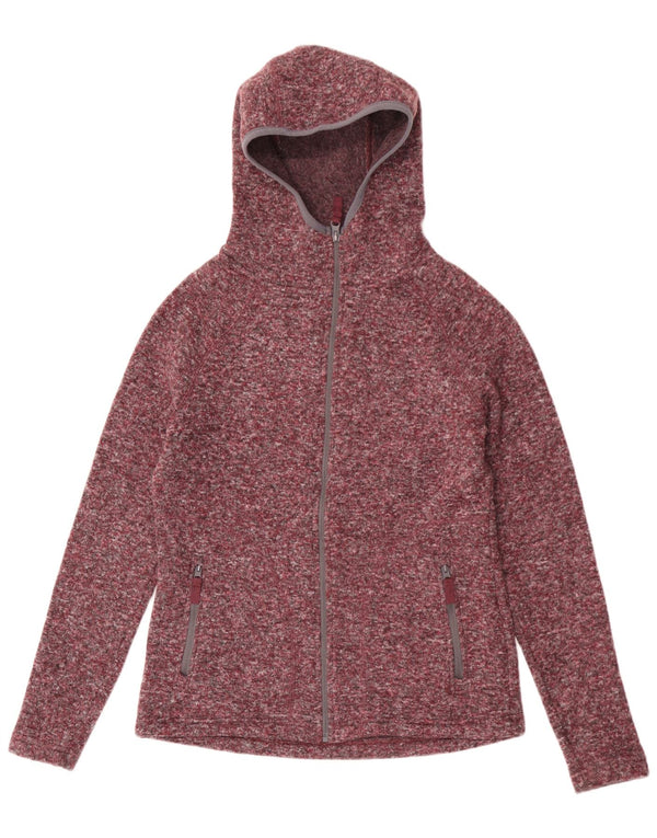 Mountain Warehouse Pull à capuche zippé pour femme UK 10 Petit marron moucheté