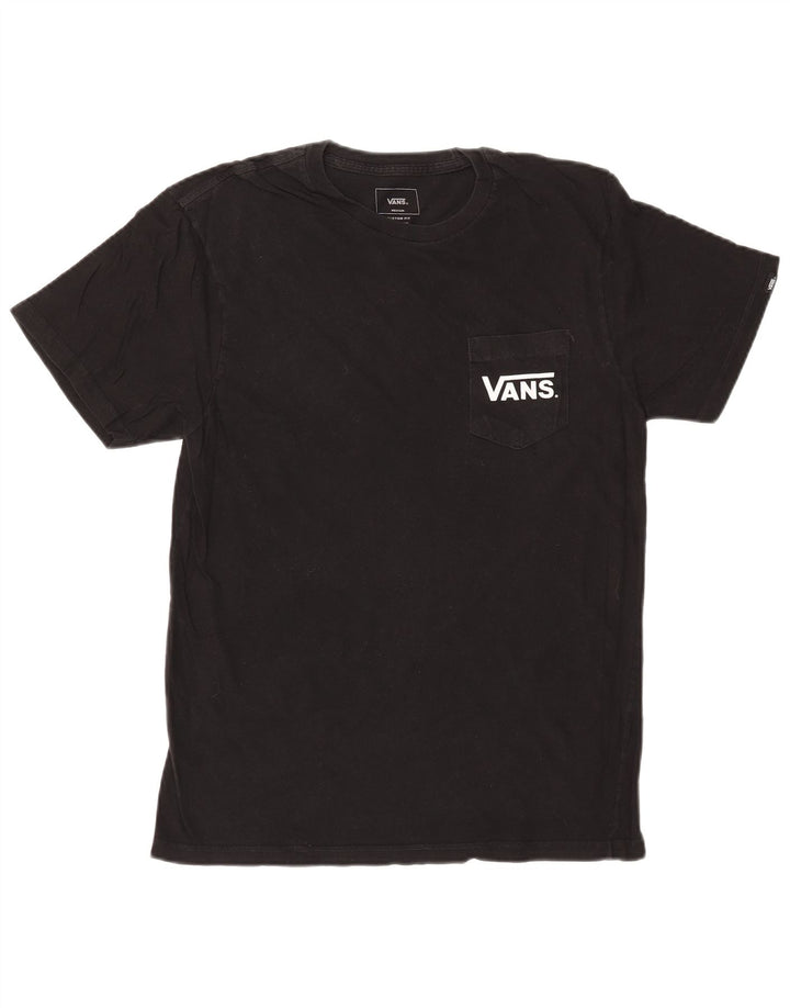 VANS T-shirt graphique ajusté sur mesure pour homme en coton noir moyen