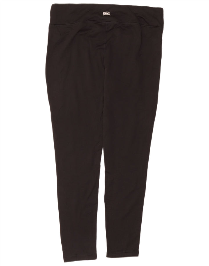 Fila Leggings Femme UK 18 XL Noir Polyester