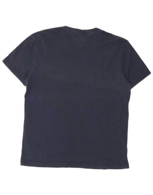 Tommy Hilfiger T-shirt graphique coupe classique pour hommes, grand, bleu marine