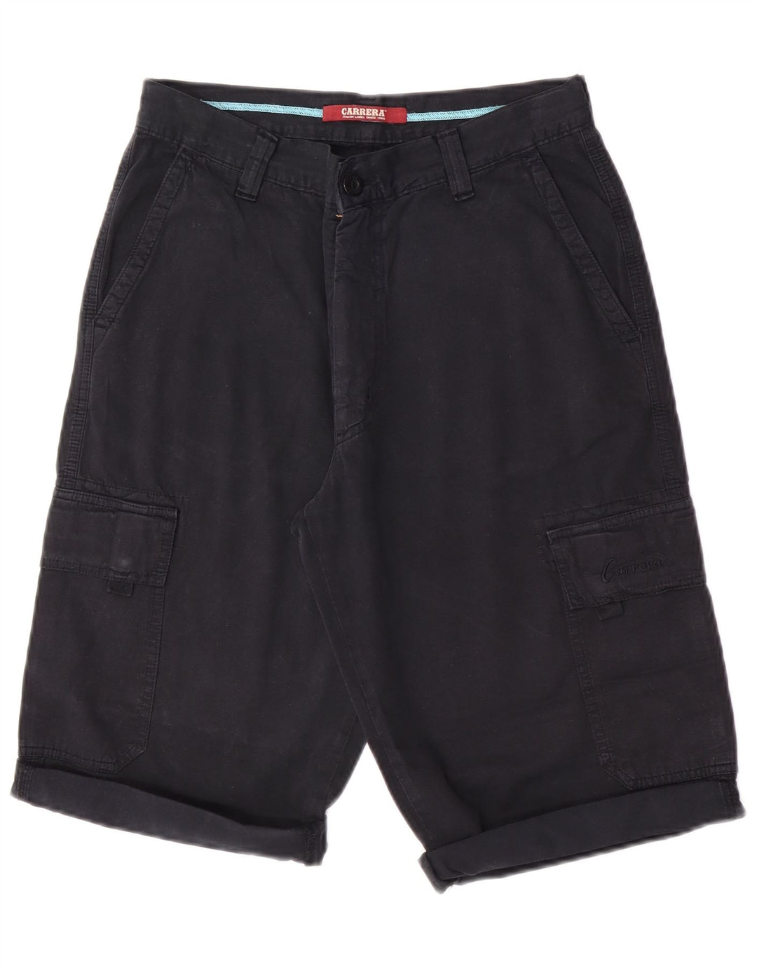 Carrera Short Cargo Homme W33 Large Bleu Marine Coton