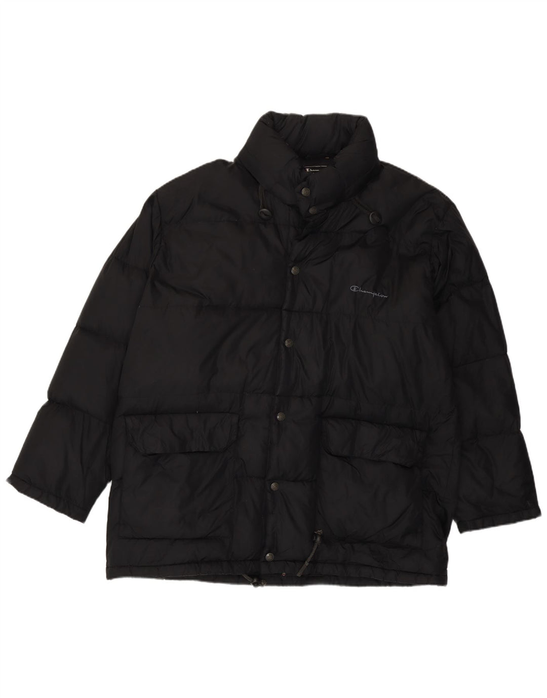 Champion Veste matelassée à capuche pour homme UK 36 Small Noir