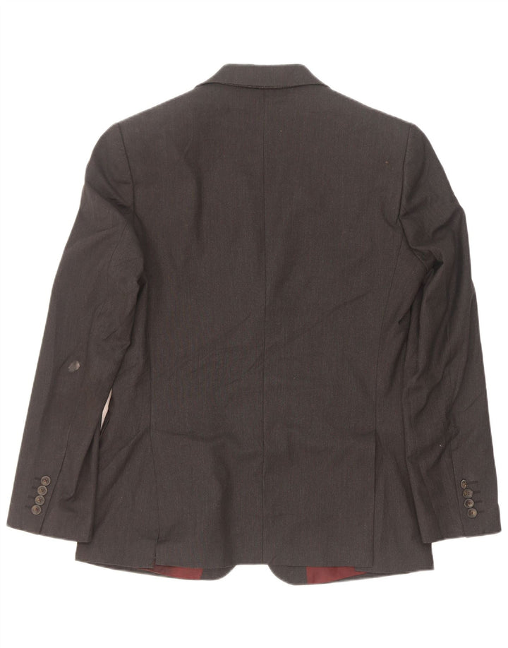 Marks & Spencer Veste blazer à 2 boutons pour homme EU 48 Gris moyen Polyester