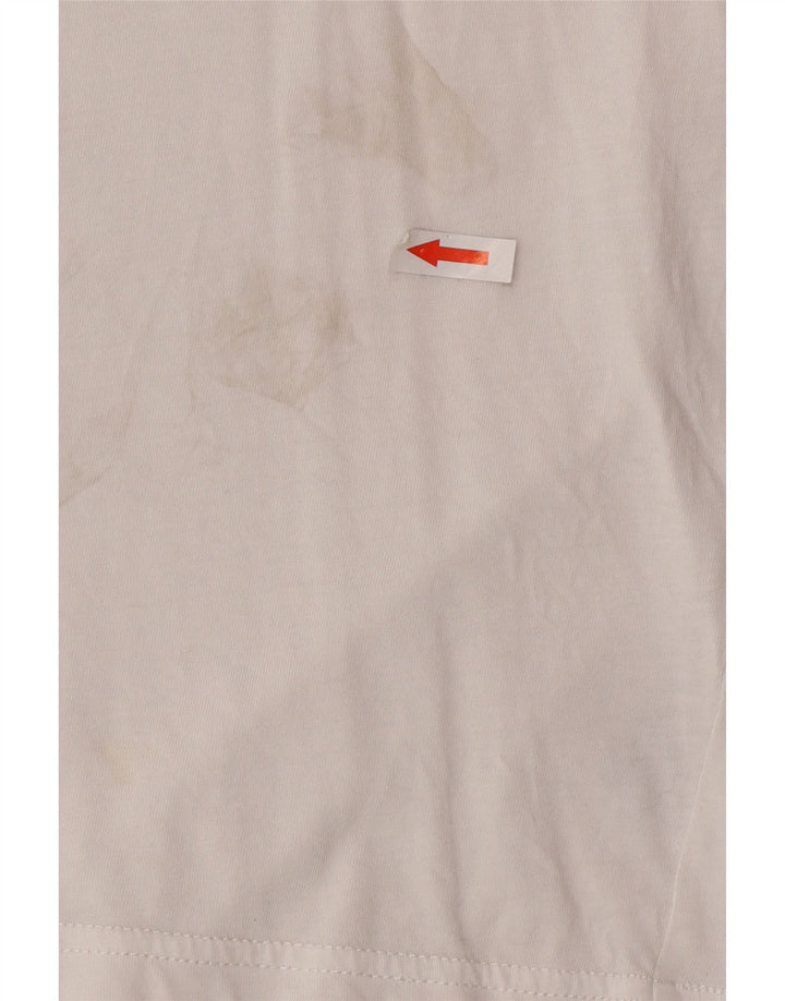 Tommy Hilfiger T-Shirt Graphique Homme Blanc Moyen Coton