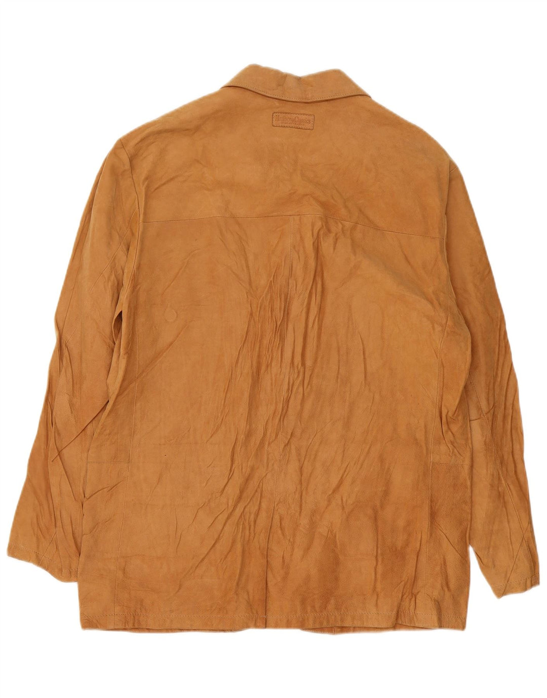 Marlboro Classics Veste blazer en daim à 3 boutons pour homme UK 42 XL Cuir beige