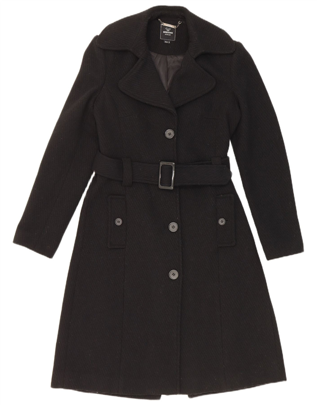 Specchio Manteau pour femme UK 10 Petit Noir