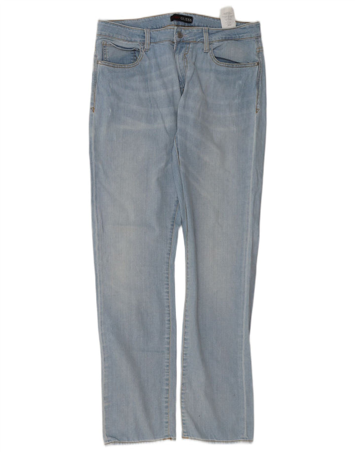 Guess Jean droit homme W34 L34 bleu coton