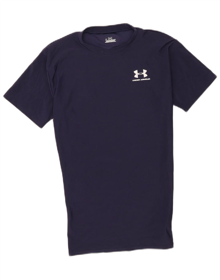Under Armour T-Shirt Homme Haut Large Bleu Marine Polyester