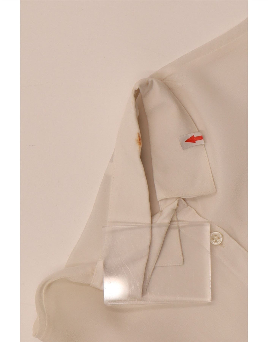 Confezioni Di Lusso Chemise Femme IT 42 Acétate Blanc Moyen