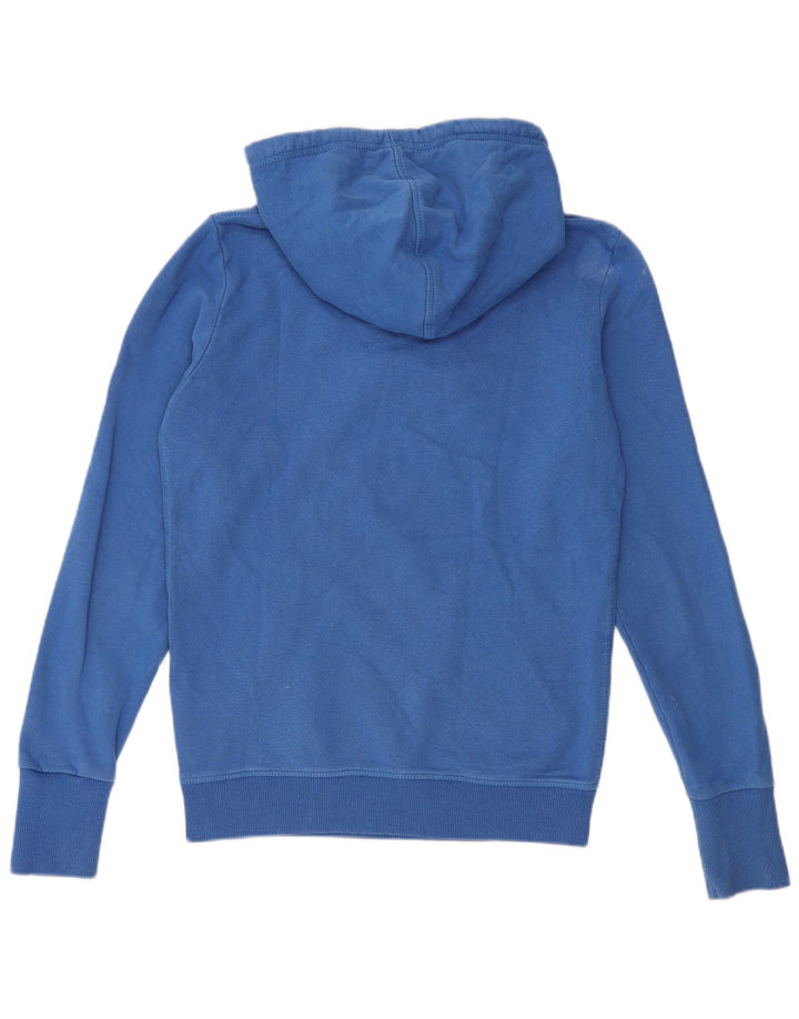 Superdry Pull à Capuche Graphique Homme Bleu Moyen Coton
