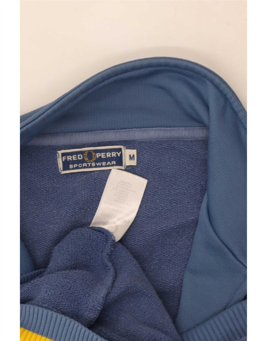 Fred Perry Veste de Survêtement Homme Bleu Moyen Colourblock Cotton